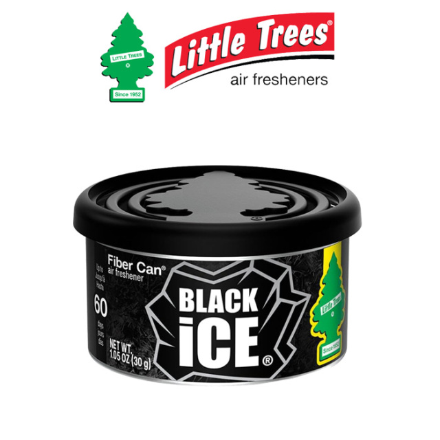 Little Trees (リトルツリー)　 FIBER CAN Air Fresheners - BLACK ICE -　【エアフレッシュナー 缶 ブラックアイス】【インタープレ