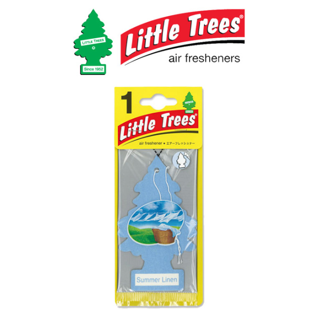 Little Trees (リトルツリー)　 AIR FRESHENER - Summer Linen -　【エアフレッシュナー サマーリネン】【インタープレイ INTERPLAY