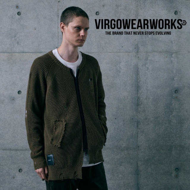 VIRGOwearworks (ヴァルゴウェアワークス)  　VICIOUS CARDIGAN　【カーディガン】【VG-KNIT-96】【2026 AUTUMN&WINTER 先行予約】【