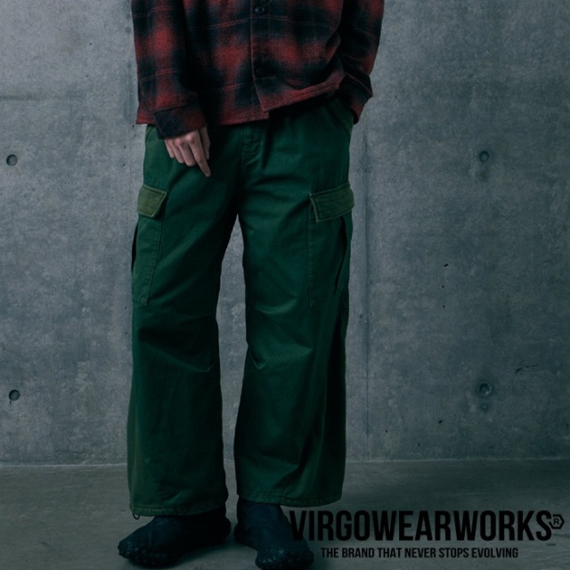 VIRGOwearworks (ヴァルゴウェアワークス)  　PATINA WIDE CARGO PANTS　【カーゴパンツ】【VG-PT-467】【2026 AUTUMN&WINTER 先行予