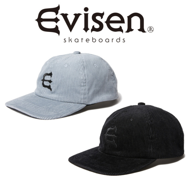 【SALE30%OFF】　Evisen Skateboards (エヴィセン スケートボード)　 CORD ONE-UP 6 PANEL 　 【6パネル キャップ】【エビセン スケ