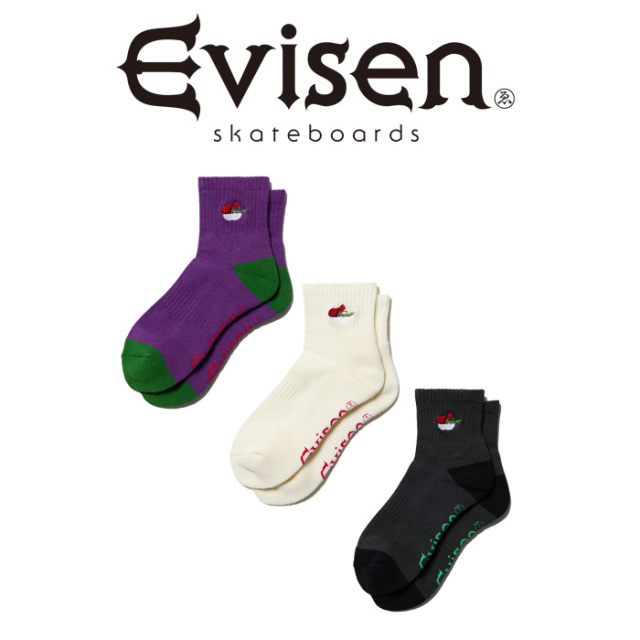 Evisen Skateboards (エヴィセン スケートボード)　 SUSHI ANKLE SOCKS 　 【ソックス】【エビセン スケートボード Evisen Skateboar