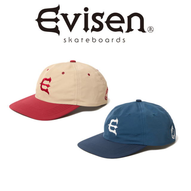 Evisen Skateboards (エヴィセン スケートボード)　ONE-UP 6-PANEL CAP　 【キャップ】【エビセン スケートボード Evisen Skateboard