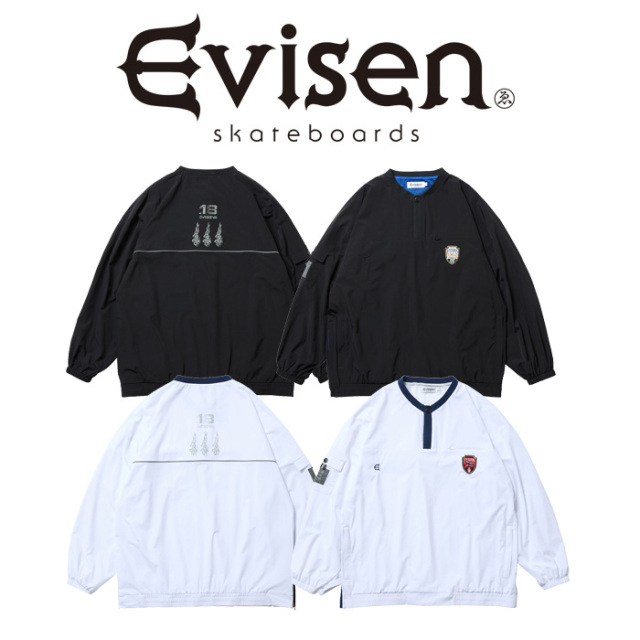 Evisen Skateboards (エヴィセン スケートボード)　 PHEASANT WARM UP CREW 　 【ナイロンウインドシェル】【エビセン スケートボー