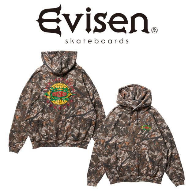 Evisen Skateboards (エヴィセン スケートボード)　 SUSHI CAMO HOODIE 　 【カモ フーディー パーカー】【エビセン スケートボード 