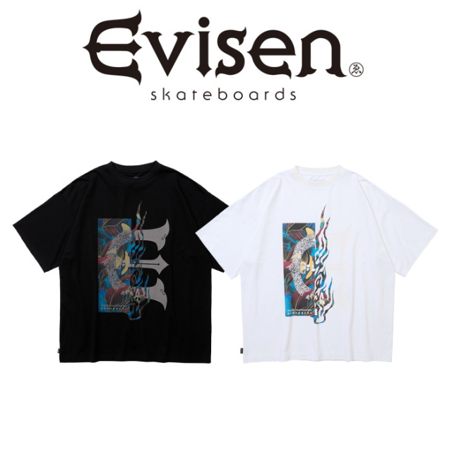 Evisen Skateboards (エヴィセン スケートボード)　 JULIEN E LOGO TECH TEE 　 【テック TEE Tシャツ】【エビセン スケートボード E