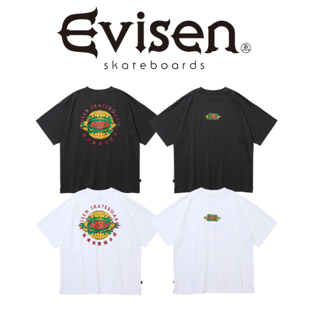 Evisen Skateboards (エヴィセン スケートボード)　 WORLD LOGO TEE 　 【TEE Tシャツ】【エビセン スケートボード Evisen Skateboar