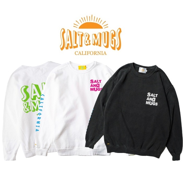 SALT&MUGS(ソルトアンドマグズ)　TROPICAL CREW SWT　【スウェット】【2024 Summer＆Ealy Autumn collection】【SM20-SWT-001】【お