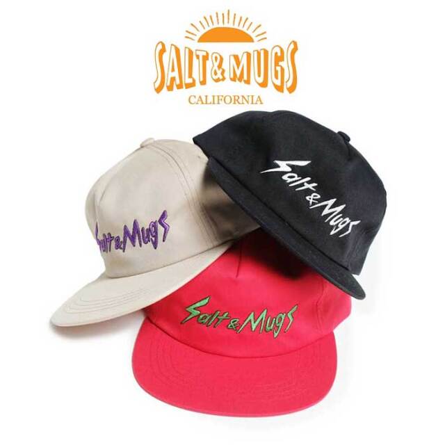 SALT&MUGS(ソルトアンドマグズ)　Slash Logo Cap　【キャップ】【2024 Summer＆Ealy Autumn collection 先行予約】【SMGD029】