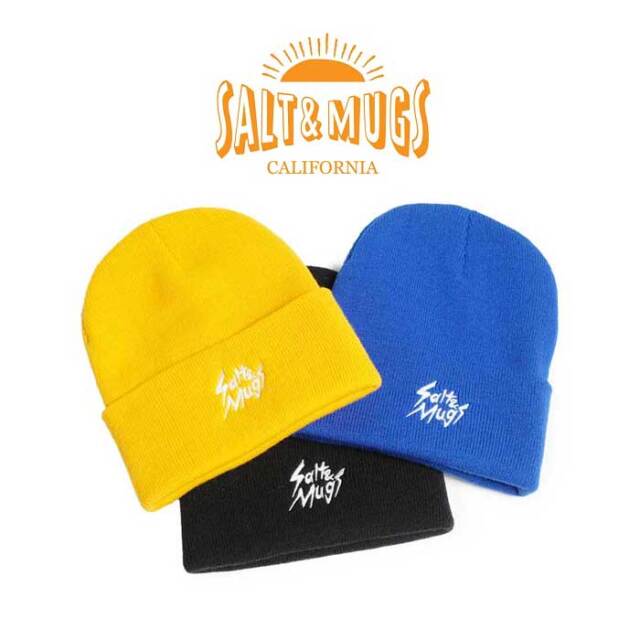 SALT&MUGS(ソルトアンドマグズ)　Slash Logo Knit Cap　【ニットキャップ】【2024 Summer＆Ealy Autumn collection 先行予約】【SMGD