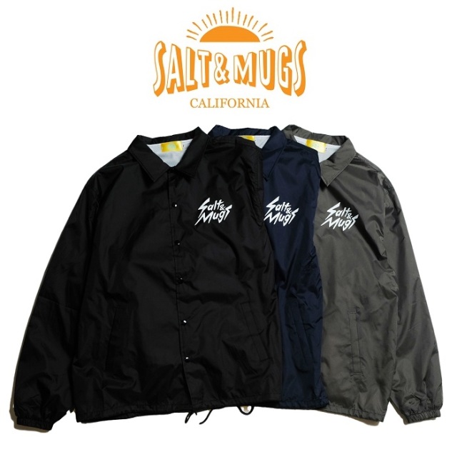 SALT&MUGS(ソルトアンドマグズ)　Jail Boader Coach Jacket　【コーチジャケット】【2024 Summer＆Ealy Autumn collection 先行予約