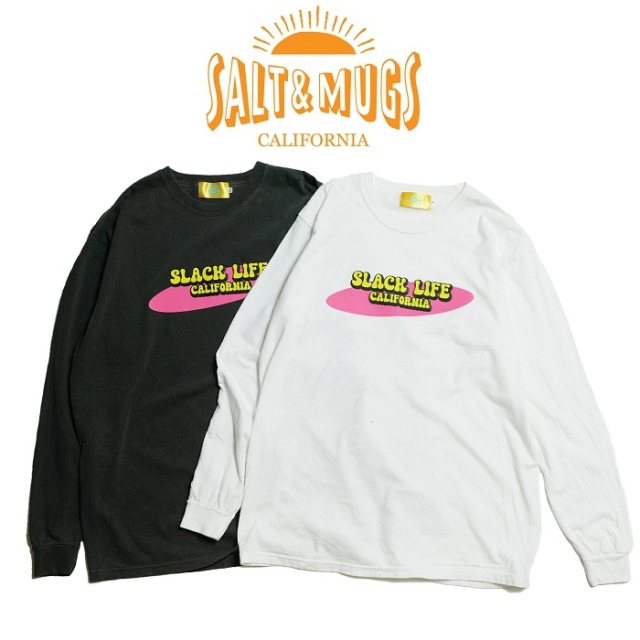 SALT&MUGS(ソルトアンドマグズ)　Pink Record L/S　【ロングスリーブTシャツ 長袖】【2024 Summer＆Ealy Autumn collection】【SMLST