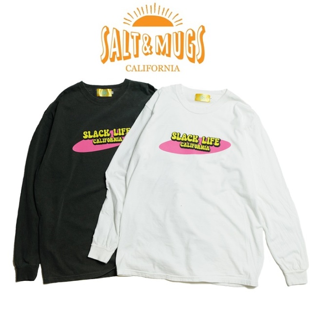 SALT&MUGS(ソルトアンドマグズ)　Pink Record L/S　【ロングスリーブTシャツ 長袖】【2024 Summer＆Ealy Autumn collection 先行予約