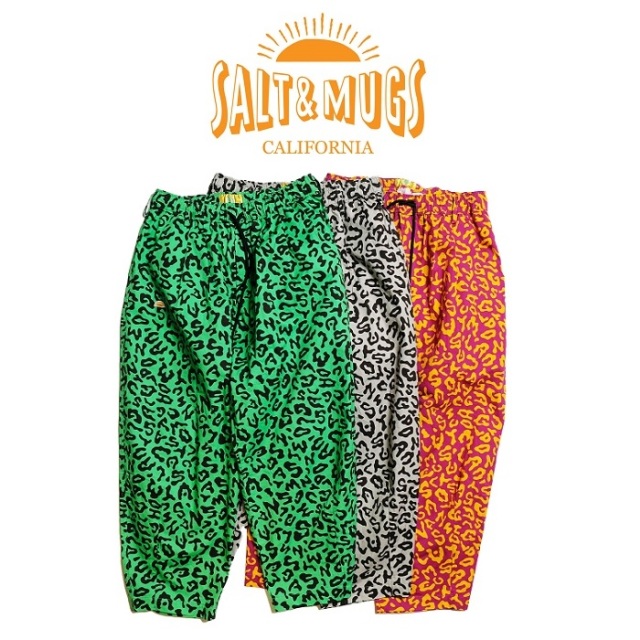 SALT&MUGS(ソルトアンドマグズ)　Leopard Name Pants　【ワイドパンツ】【2024 Summer＆Ealy Autumn collection 先行予約】【SMPT009