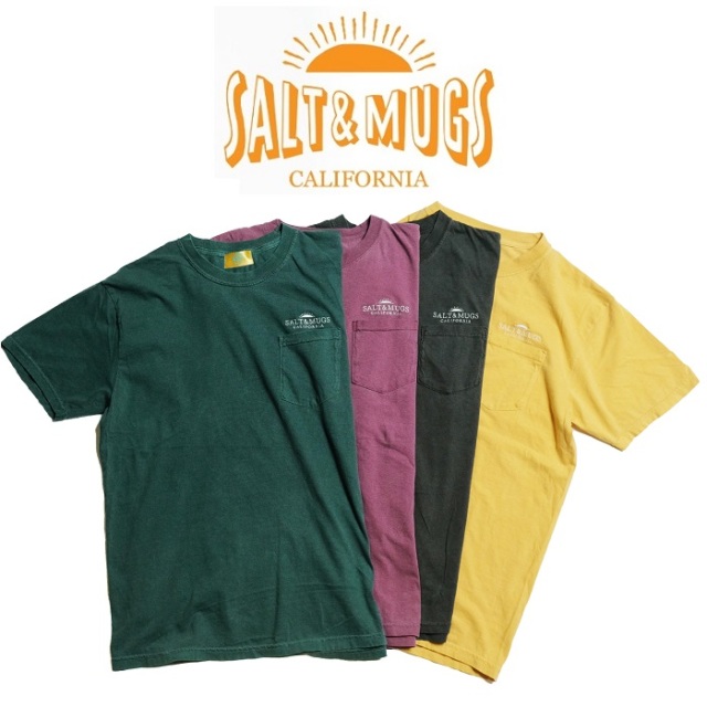 SALT&MUGS(ソルトアンドマグズ)　Old Logo Pkt Tee　【Tシャツ 半袖】【2024 Summer＆Ealy Autumn collection 先行予約】【SMSST043