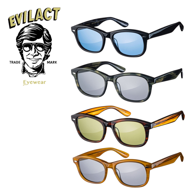 EVILACT EYEWEAR (イーブルアクトアイウエア)　 CYCLONE  (サイクロン) COLOR LENS　 【サングラス メガネ カラーレンズ】【EAE22-01