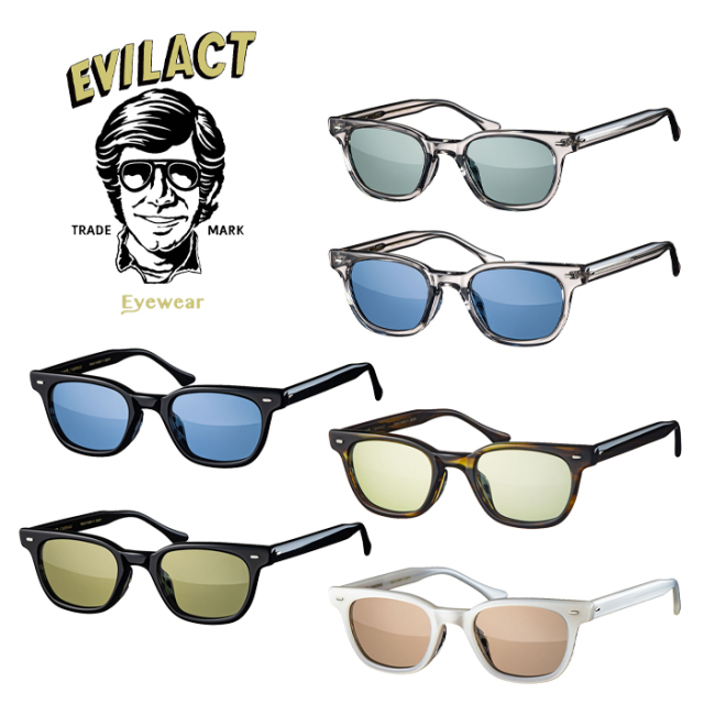 EVILACT EYEWEAR (イーブルアクトアイウエア)　 HENDERSON (ヘンダーソン) COLOR LENS　 【サングラス メガネ】【EAE22-05】【2022新