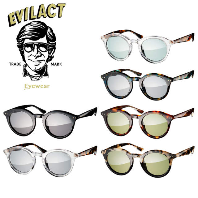 EVILACT EYEWEAR (イーブルアクトアイウエア)　 CURTISS(カーチス) COLOR LENS　 【サングラス メガネ】【EAE22-10】【2022新作】【