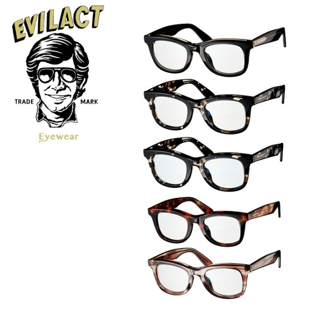 EVILACT EYEWEAR (イーブルアクトアイウエア)　 FLANDERS(フランダース) DIMMING LENS　 【サングラス メガネ 調光レンズ】【EAE22-1