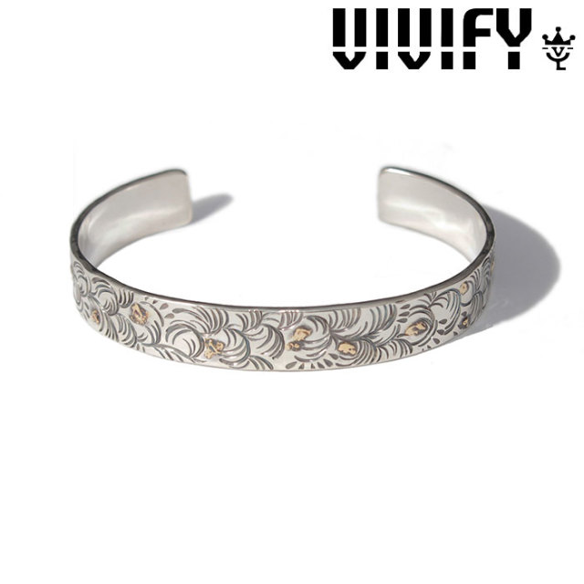 VIVIFY(ヴィヴィファイ)(ビビファイ)　Arabesque FlatBangle w/gold　【VIVIFY バングル】【VFB-154】【オーダーメイド ハンドメイド