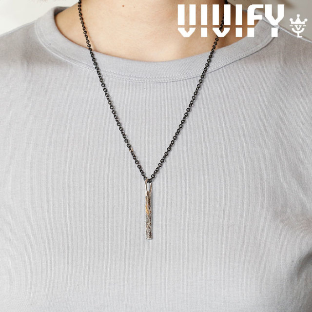 VIVIFY(ヴィヴィファイ)(ビビファイ)　Gold Patch BarNecklace（Arabesque）　【VIVIFY ネックレス】【VFN-290】【オーダーメイド ハ