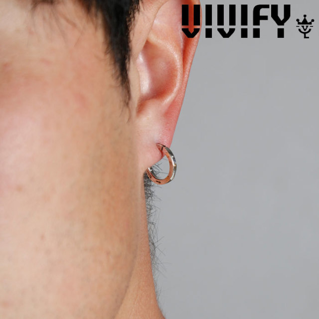 VIVIFY(ヴィヴィファイ)(ビビファイ)　SquareLine Hoop Pierce(S) w/gold　【VIVIFY ピアス】【VFP-249】【オーダーメイド ハンドメ