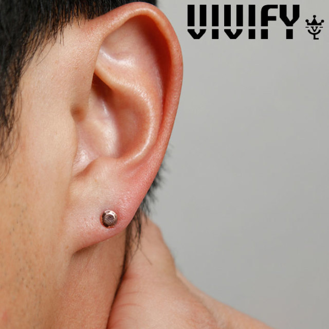 VIVIFY(ヴィヴィファイ)(ビビファイ)　Round Cut k10stone pierce　【VIVIFY ピアス】【VFP-258】【オーダーメイド ハンドメイド 受