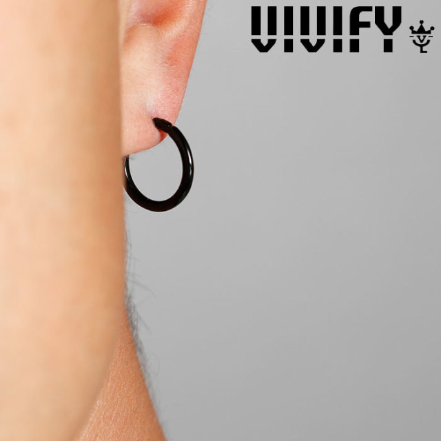 VIVIFY(ヴィヴィファイ)(ビビファイ)　k18goldpost Color HoopPierce(M)　【VIVIFY ピアス】【VFP-274】【オーダーメイド ハンドメイ