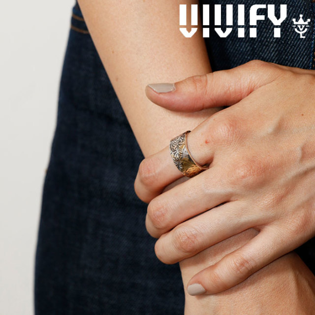 VIVIFY(ヴィヴィファイ)(ビビファイ)　Gold Patch Ring（Arabesque)　【VIVIFY リング】【VFR-133】【オーダーメイド ハンドメイド 