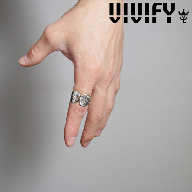 VIVIFY(ヴィヴィファイ)(ビビファイ)　Ancient Coin Ring w/gold　【VIVIFY リング】【VFR-135】【オーダーメイド ハンドメイド 受注