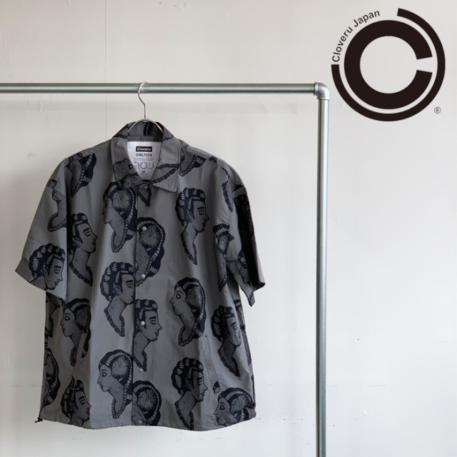 Cloveru (クローバル)　 "URBAN 2WAY SHIRTS KANE WAHINE"　【シャツ 総柄 半袖】【CLSS-2308】【インタープレイ INTERPLAY】