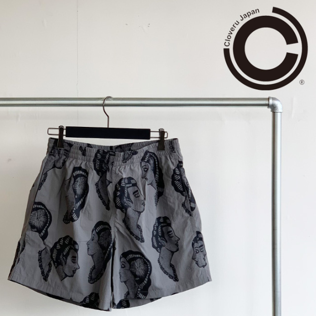 Cloveru (クローバル)　 "URBAN 2WAY SHORTS KANE WAHINE"　【ショーツ 総柄 短パン】【CLSS-2309】【インタープレイ INTERPLAY】