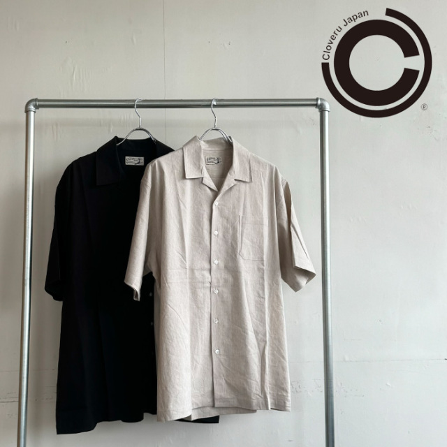 Cloveru (クローバル)　 COMFORT LINEN SHIRTS 　【リネンシャツ 半袖】【CLSS-2411】【インタープレイ INTERPLAY】