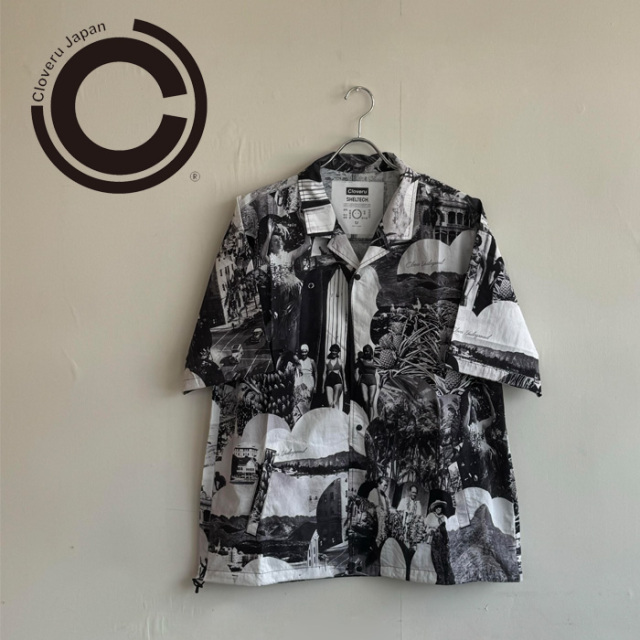 Cloveru (クローバル)　 URBAN 2WAY PICTURE SHIRTS 　【オープンカラーシャツ】【CLSS-2414】【インタープレイ INTERPLAY】