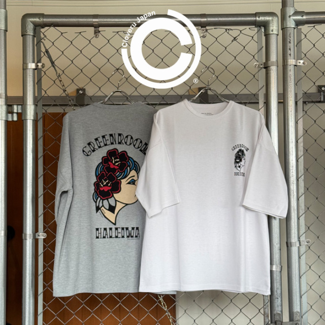 Cloveru (クローバル)　Cloveru with GR Hawaii WIDE　【ワイドTシャツ】【CLSS-2504】【Greenroom Haleiwaコラボレーション】【イン