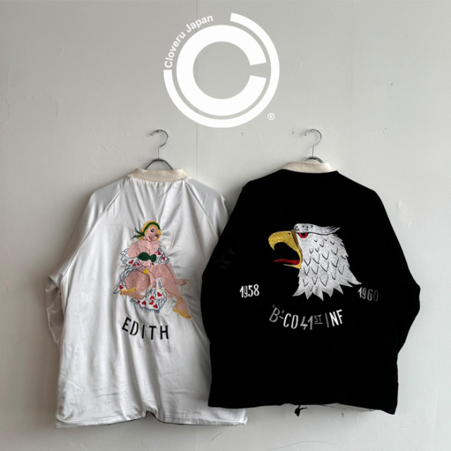 Cloveru (クローバル)　 Velor Souvenir Reversible JKT 【 EAGLE & GIRL 1958-1960 】　【リバーシブルジャケット ベロア】【CLSS-2
