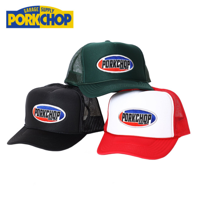 PORKCHOP GARAGE SUPPLY (ポークチョップ ガレージサプライ)　 2nd OVAL MESH CAP 　【メッシュキャップ 帽子】【インタープレイ INT