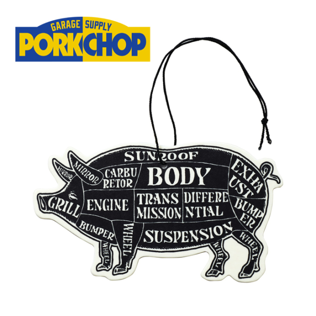 PORKCHOP GARAGE SUPPLY (ポークチョップ ガレージサプライ)　 AIR FRESHENER BLACK CHERRY BOMB　【エアフレッシュナー】【インター