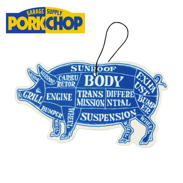 PORKCHOP GARAGE SUPPLY (ポークチョップ ガレージサプライ)　 AIR FRESHENER  (FROZEN BLACK)　【エアフレッシュナー】【インタープ