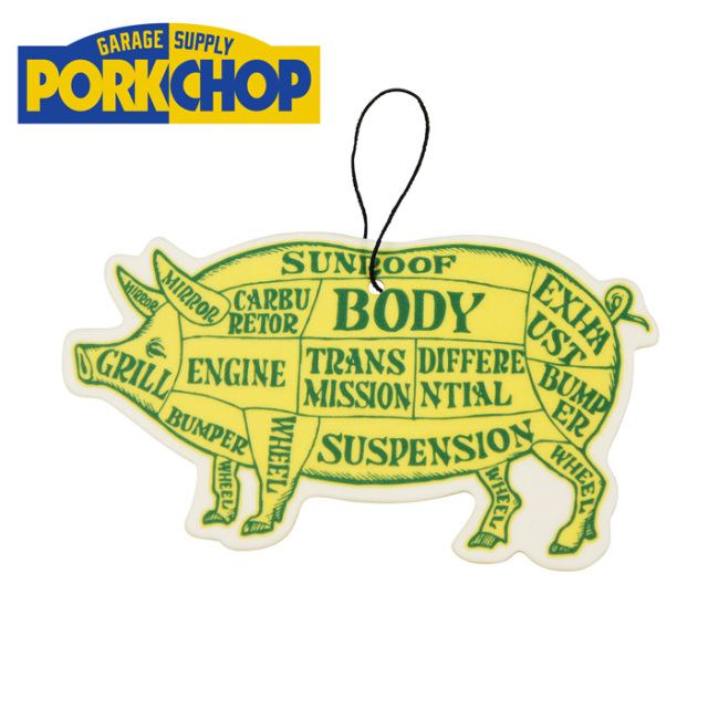 PORKCHOP GARAGE SUPPLY (ポークチョップ ガレージサプライ)　 AIR FRESHENER  (LEMON LIME)　【エアフレッシュナー】【インタープレ