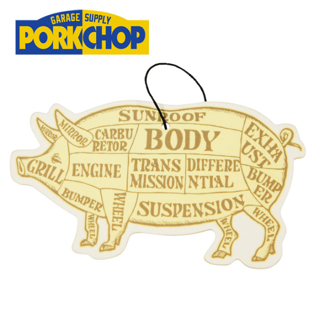 PORKCHOP GARAGE SUPPLY (ポークチョップ ガレージサプライ)　 AIR FRESHENER  (VANILLA)　【エアフレッシュナー】【インタープレイ
