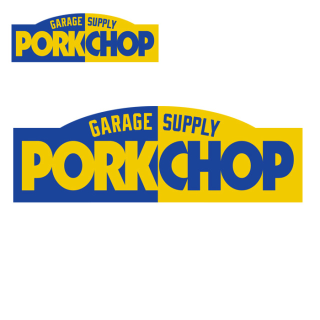 PORKCHOP GARAGE SUPPLY (ポークチョップ ガレージサプライ)　 PORKCHOP BLOCK STICKER　【ステッカー シール】【インタープレイ INT