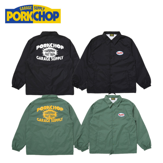PORKCHOP GARAGE SUPPLY (ポークチョップ ガレージサプライ)　BOMB COACH JKT　【コーチジャケット】【インタープレイ INTERPLAY】