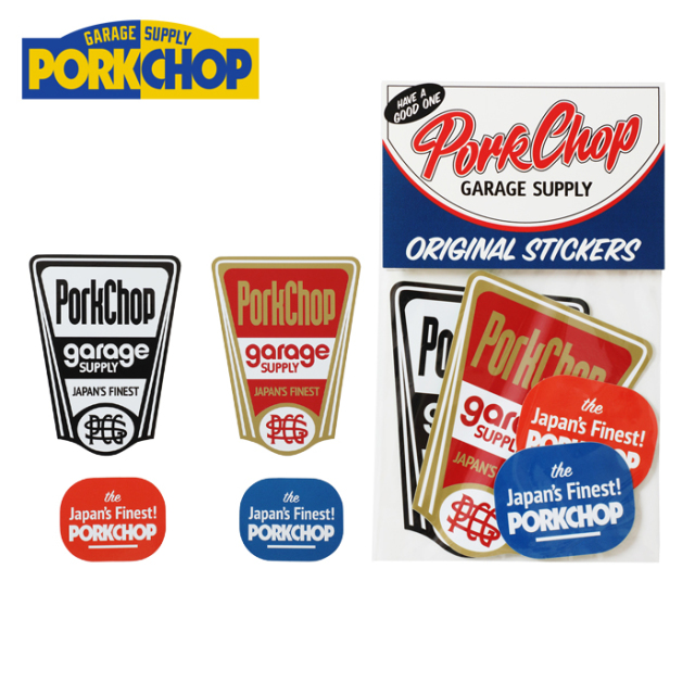 PORKCHOP GARAGE SUPPLY (ポークチョップ ガレージサプライ)　 FINEST STICKER SET　【ステッカーセット シール】【インタープレイ I