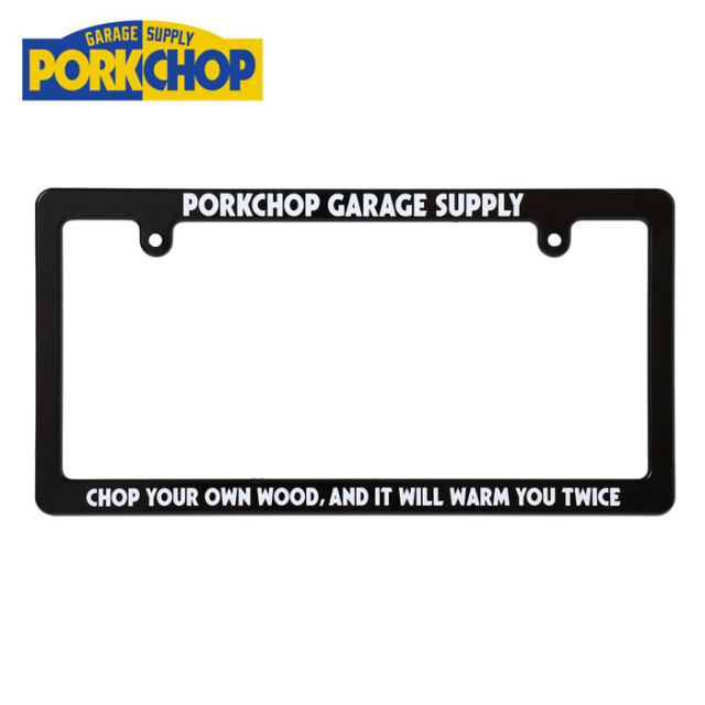 PORKCHOP GARAGE SUPPLY (ポークチョップ ガレージサプライ)　 LICENSE FRAME　【ライセンスフレーム】【インタープレイ INTERPLAY】