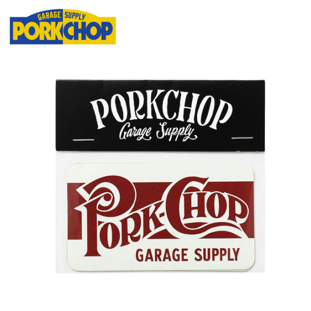 PORKCHOP GARAGE SUPPLY (ポークチョップ ガレージサプライ)　 SQUARE LOGO STICKER SET 　【ステッカーセット ステッカー  シール】