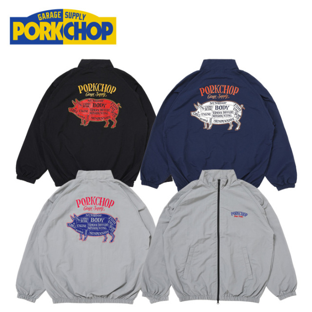 PORKCHOP GARAGE SUPPLY (ポークチョップ ガレージサプライ)　PORK BACK NYLON JKT　【ナイロンジャケット】【インタープレイ INTERP