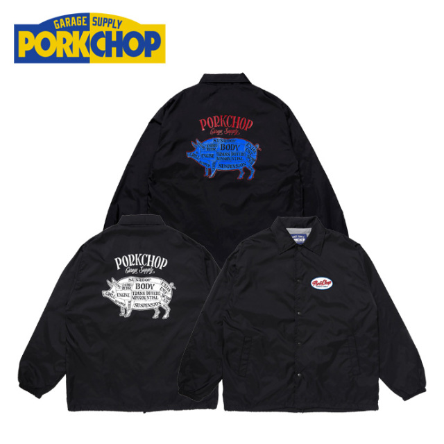 PORKCHOP GARAGE SUPPLY (ポークチョップ ガレージサプライ)　 PORK BACK COACH JKT 　【コーチジャケット アウター】【インタープレ