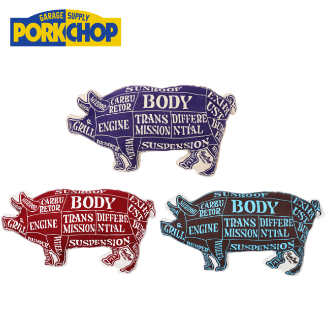 PORKCHOP GARAGE SUPPLY(ポークチョップ ガレージサプライ)　PORK CUSHION 　クッション 人気 おしゃれ インテリア