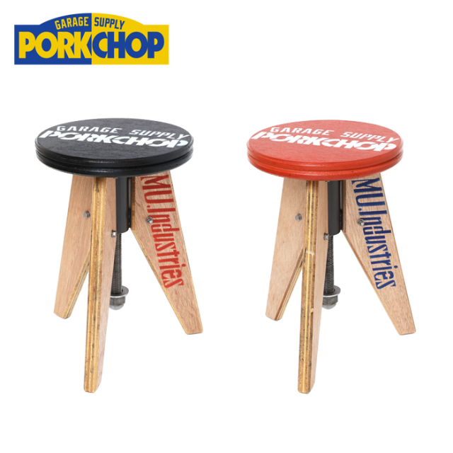 PORKCHOP GARAGE SUPPLY (ポークチョップ ガレージサプライ)　ADJUSTABLE PORK STOOL 　【スツール 椅子】【インタープレイ INTERPLA